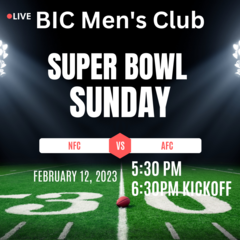 Banner Image for Men's Club Super Bowl Sunday Party