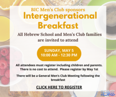 Banner Image for Inter Generational Breakfast sponsored by the BIC Men’s Club